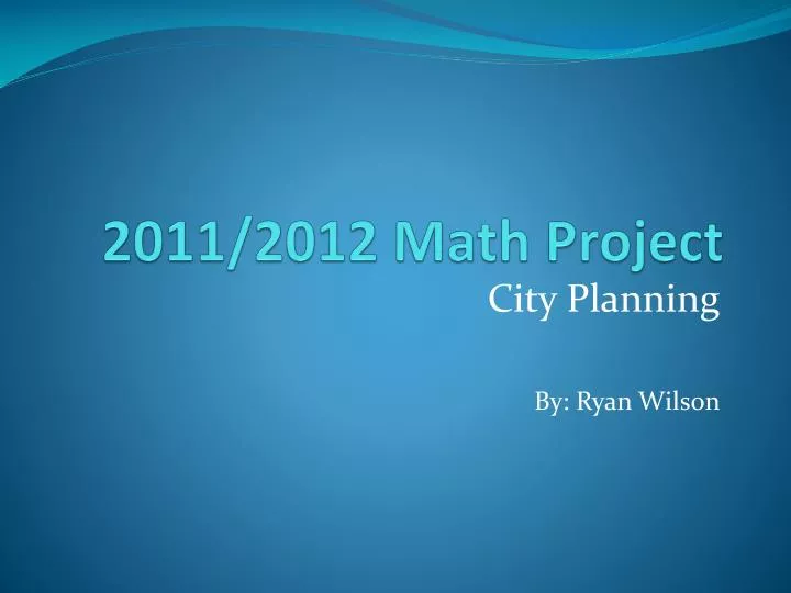 2011 2012 math project