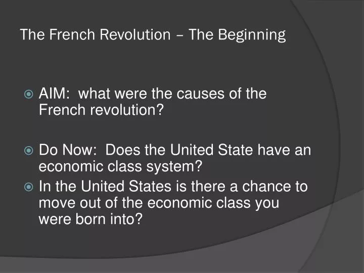 the french revolution the beginning