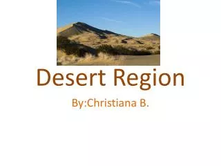 Desert Region