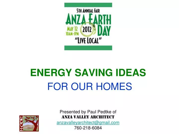 energy saving ideas for our homes