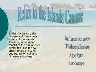 Relax to the Islands Canarie