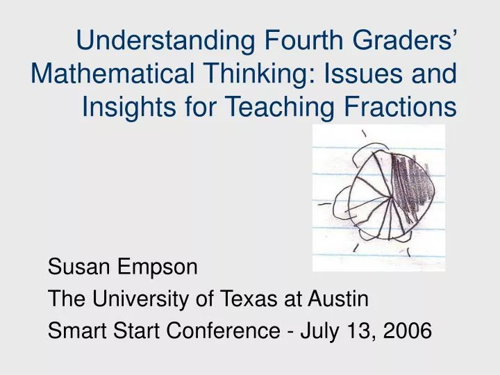 understanding fourth graders mathematical thinking issues and insights for teaching fractions