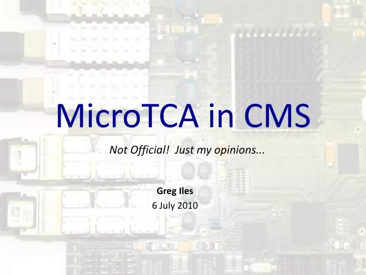 microtca in cms