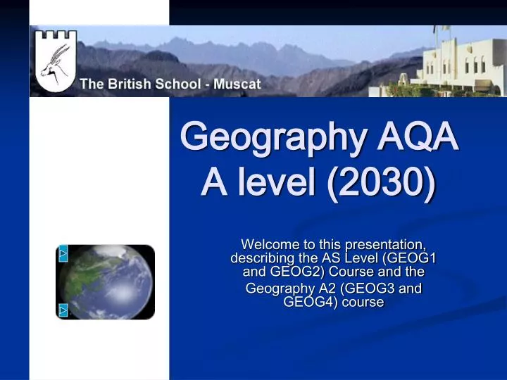 geography aqa a level 2030