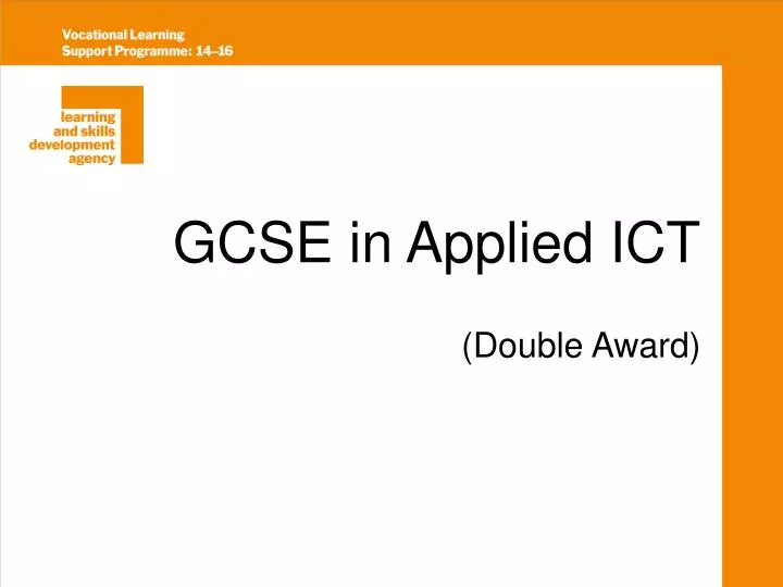 gcse in applied ict