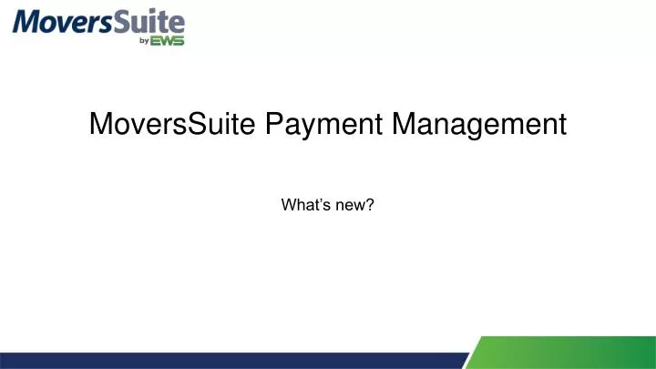 moverssuite payment management