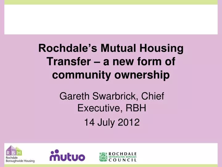 rochdale s mutual housing transfer a new form of community ownership