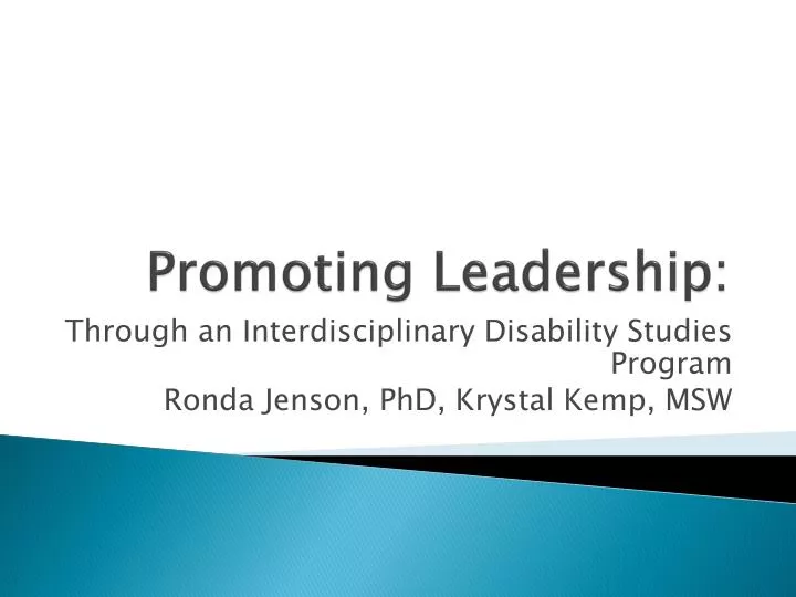 promoting leadership