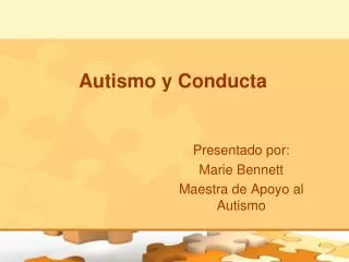 autismo y conducta