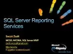 SQL Server Reporting Services - slide 1