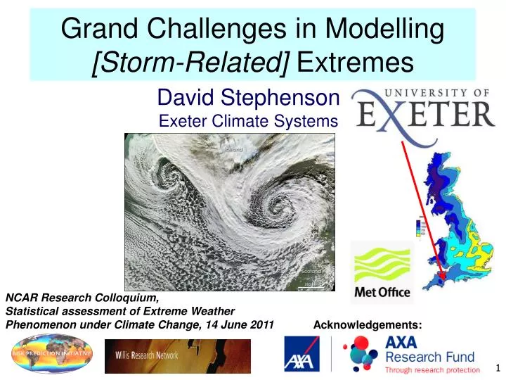 grand challenges in modelling storm related extremes