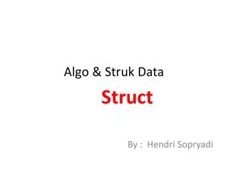 algo struk data