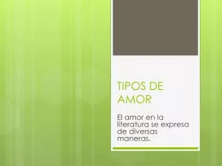 tipos de amor