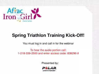 Spring Triathlon Training Kick-Off!