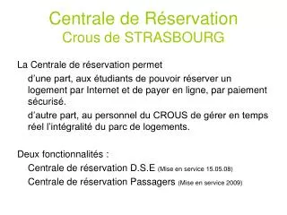 centrale de r servation crous de strasbourg