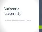 Authentic Leadership - slide 1
