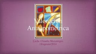 valoraci n antropom trica