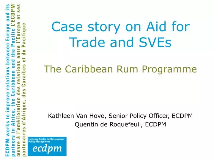 case story on aid for trade and sves
