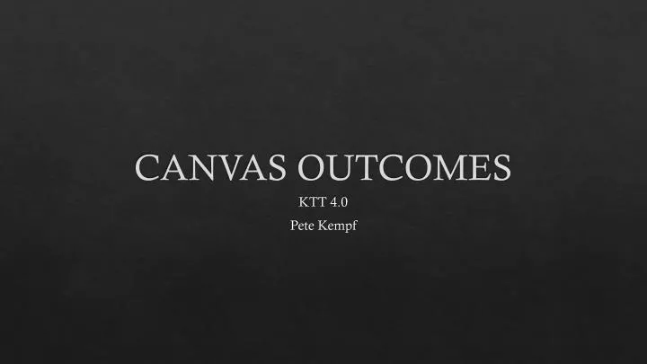 canvas outcomes