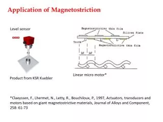 Application of Magnetostriction