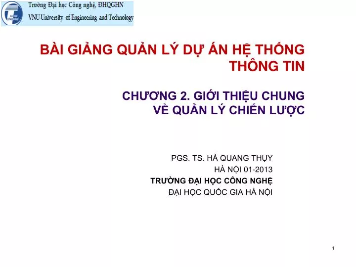 b i gi ng qu n l d n h th ng th ng tin ch ng 2 gi i thi u chung v qu n l chi n l c