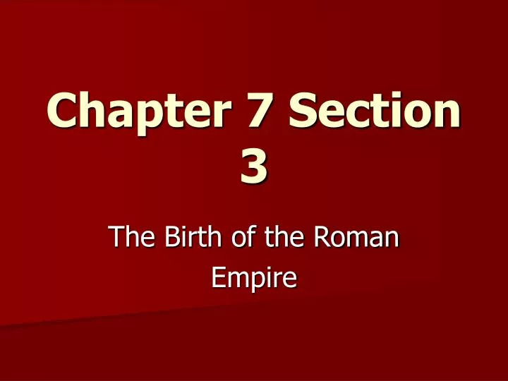 chapter 7 section 3
