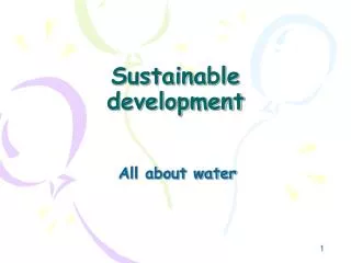 sustainable development
