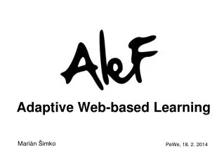 adaptive web based learning