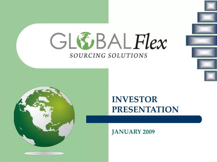 investor presentation january 2009