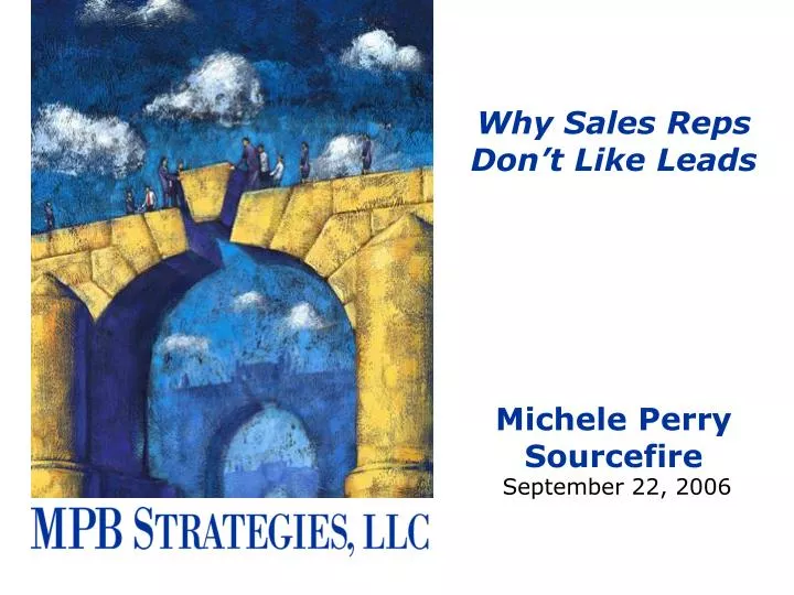 why sales reps don t like leads michele perry sourcefire