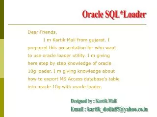 Oracle SQL*Loader