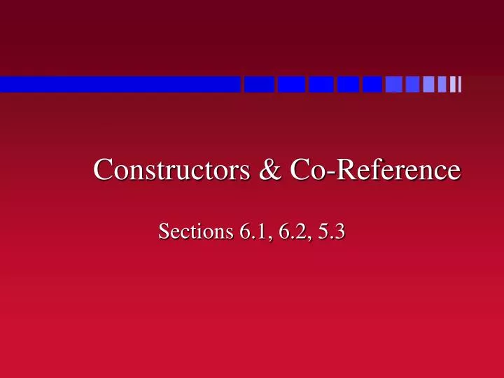 constructors co reference