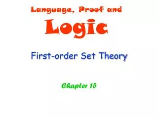 First-order Set Theory