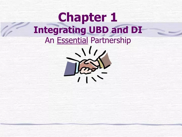 chapter 1 integrating ubd and di an essential partnership