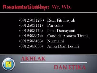 presentation by