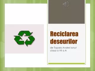 reciclarea deseurilor