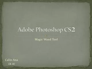 Adobe Photoshop CS 2