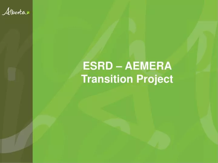 esrd aemera transition project