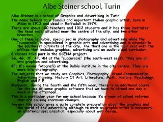 Albe Steiner school, Turin