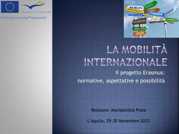 la mobilit internazionale