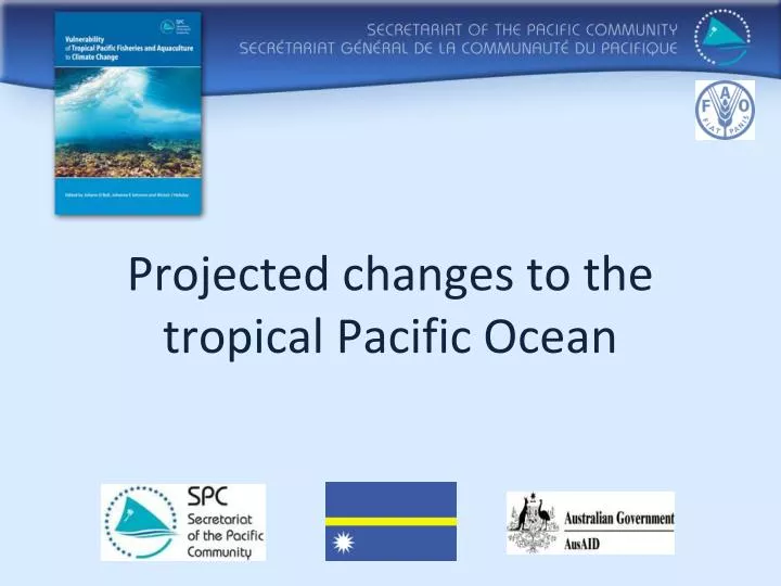 projected changes to the tropical pacific ocean