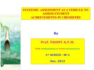 Prof. FAHMY A.F.M. E-mail: afmfahmy42@gmail ; web site: satlcentral