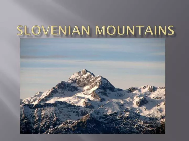 slovenian mountains