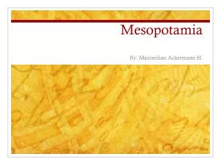 Mesopotamia