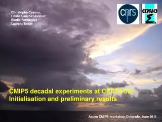 CMIP5 decadal experiments at CERFACS: Initialisation and preliminary results