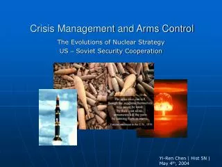 Crisis Management and Arms Control