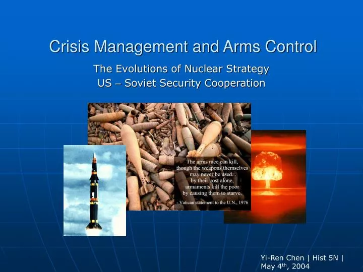 crisis management and arms control