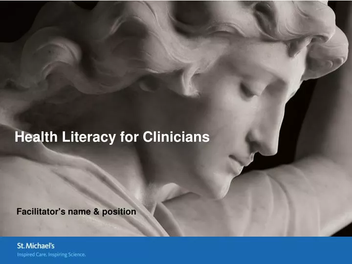 health literacy for clinicians