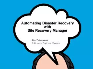 Automating Disaster Recovery with Site Recovery Manager