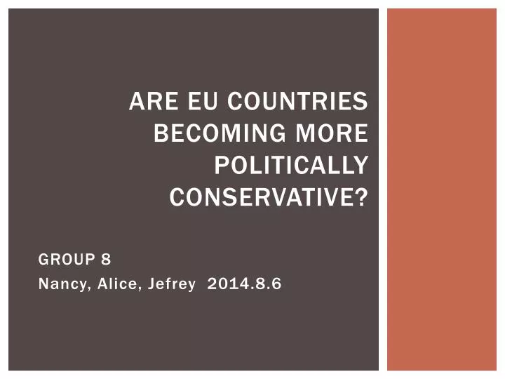 are eu countries becoming more politically conservative